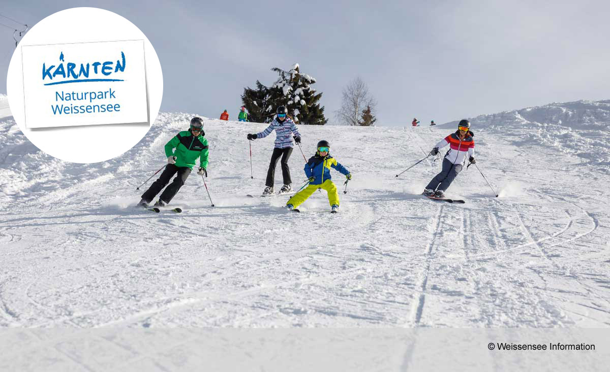 Skiurlaub im Familien-Skigebiet Weissensee in Kärnten