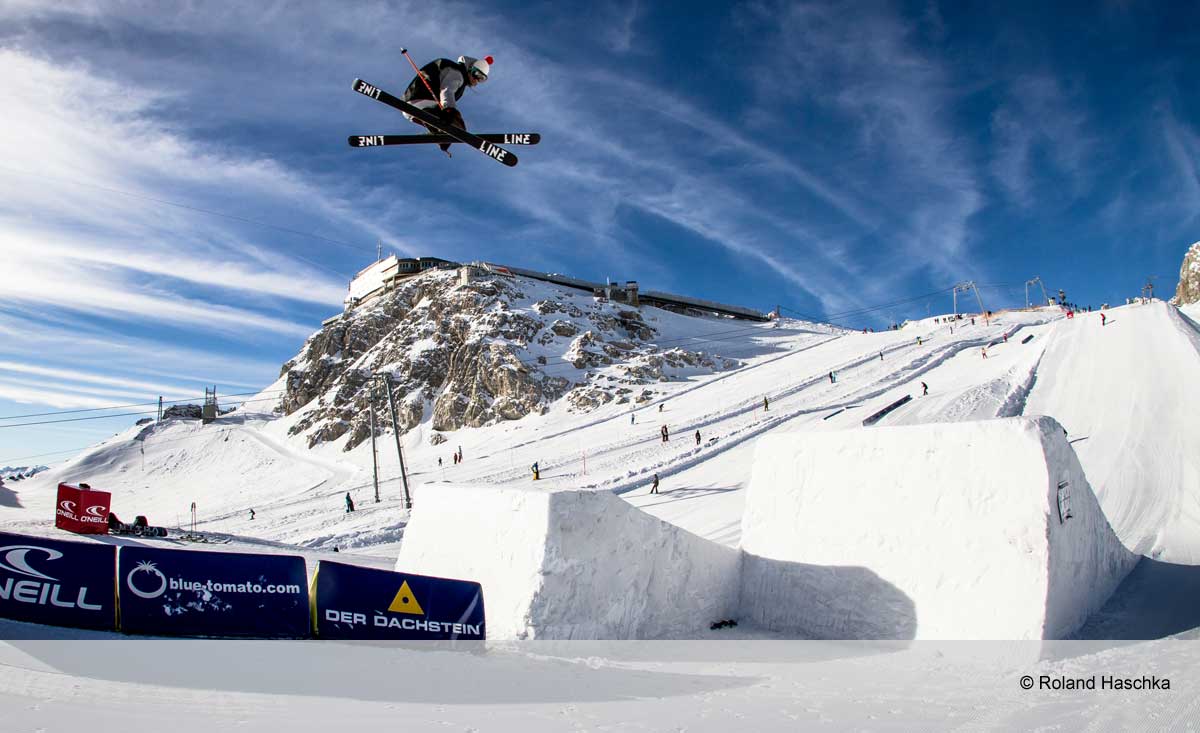 Freestyle-Action in den Fun-Parks im Skigebiet Dachstein-Gletscher